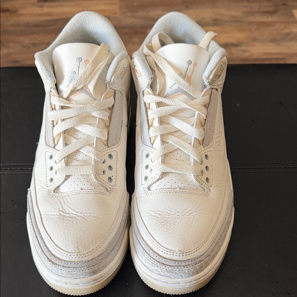 Jordan Athletic Shoes in Cream and White